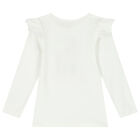 Girls White & Red Tulle Skirt Set, 2, hi-res